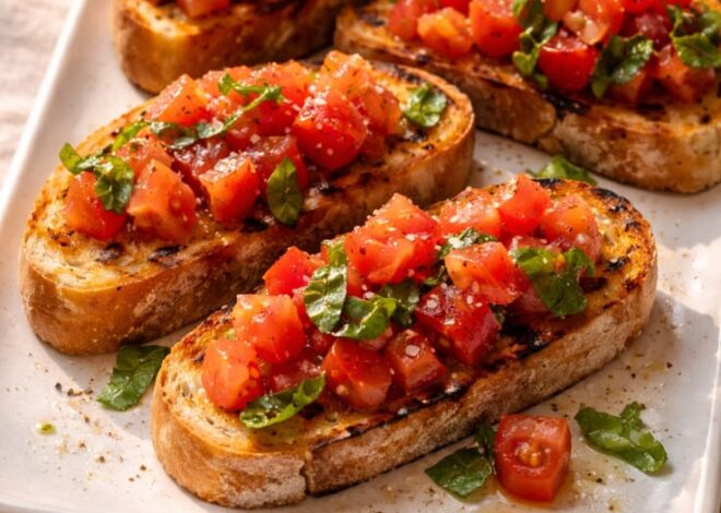 Bruschetta al Pomodoro Roti Panggang Tomat Segar, Nikmat!