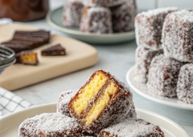 Lamingtons Authentic, Resep Kue Spons Cokelat Kelapa